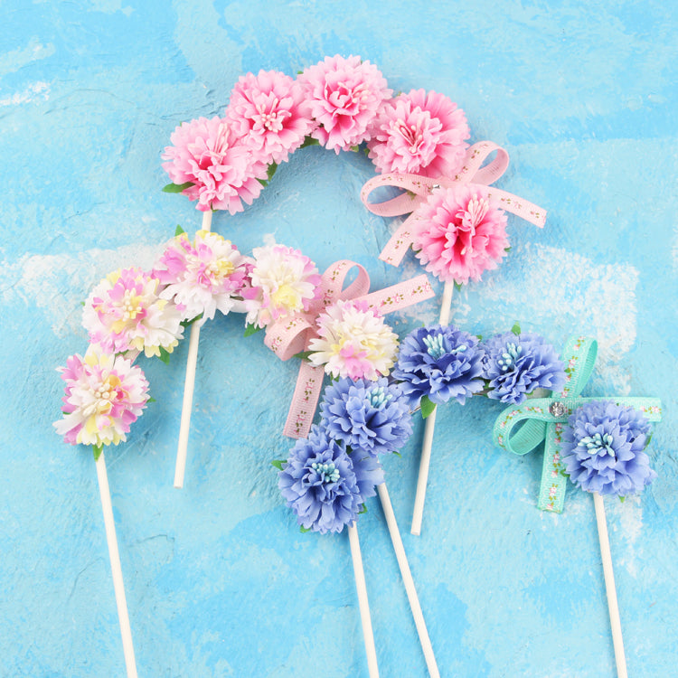 Flower arch cake insert topper