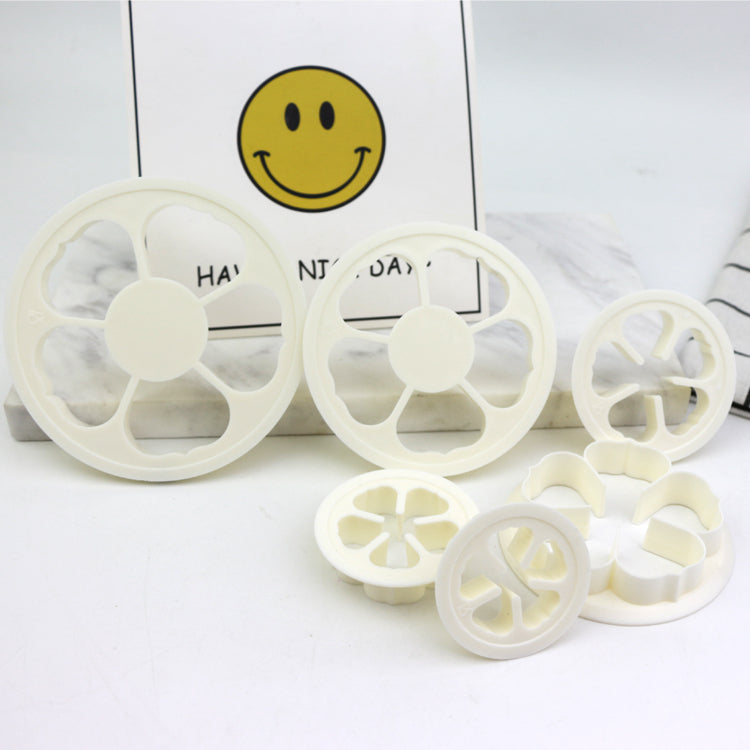 Rose Flower Cookie Mould Gum Paste Plastic Cutter