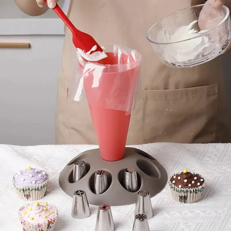 Cream Piping Icing Bag Holder