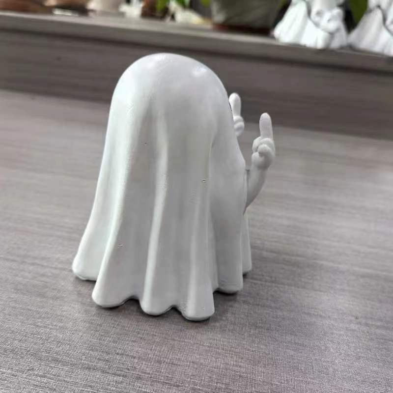 Middle finger Cute Ghost for Halloween decoration