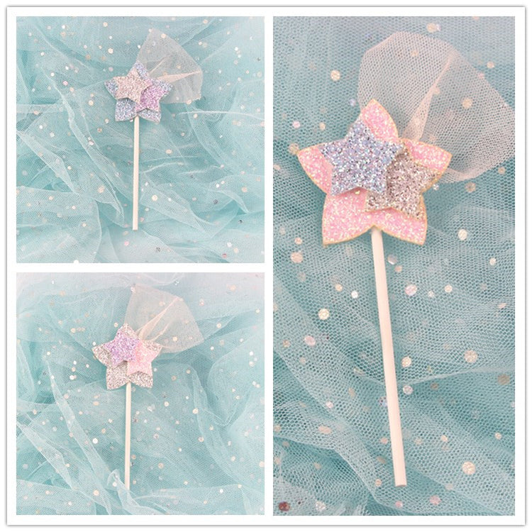 Star shaped cake toppers for kids