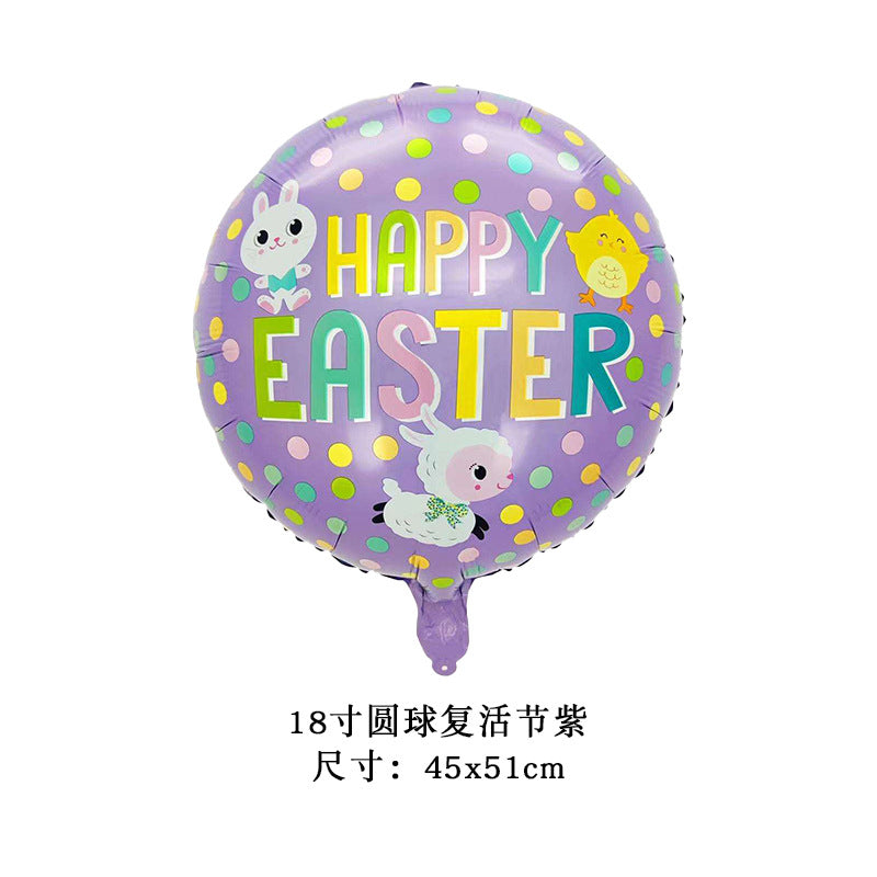Easter foil balloons for easter decorations