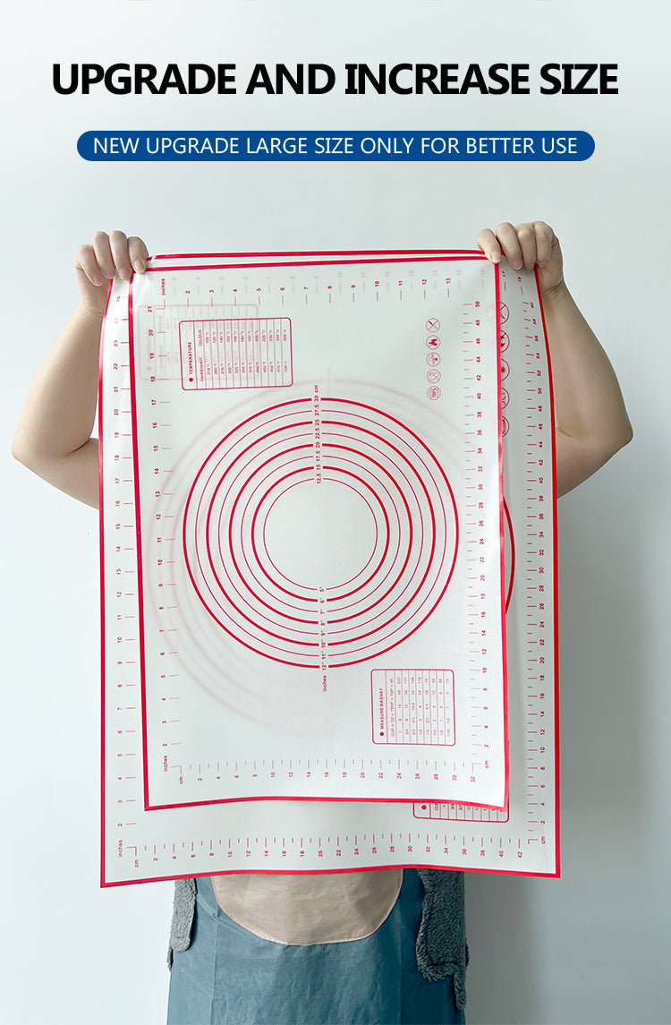 BPA Free 40*60cm Non-slip silicone mat with edge rolling mat