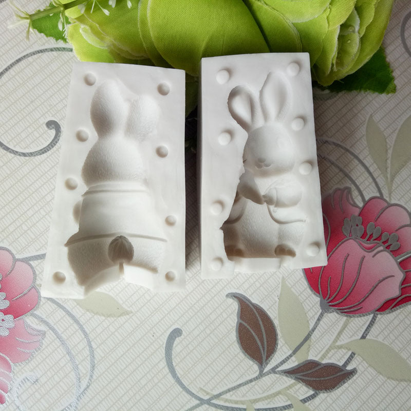 3D rabbit bunny shape Silicone Mould Chocolate Cake