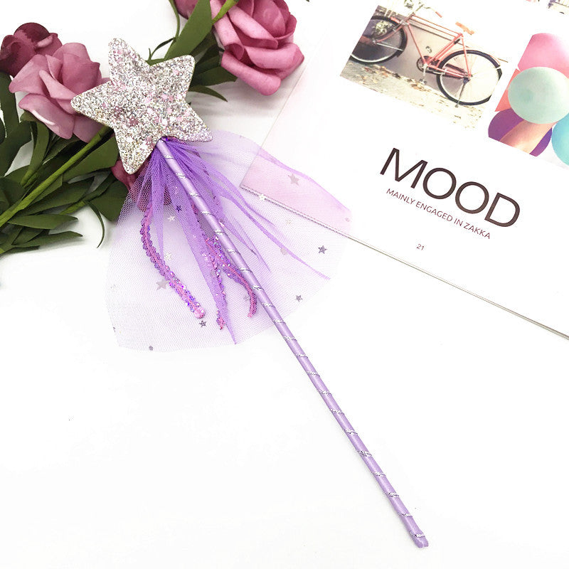 Children Pentacle Glitter Fairy wand
