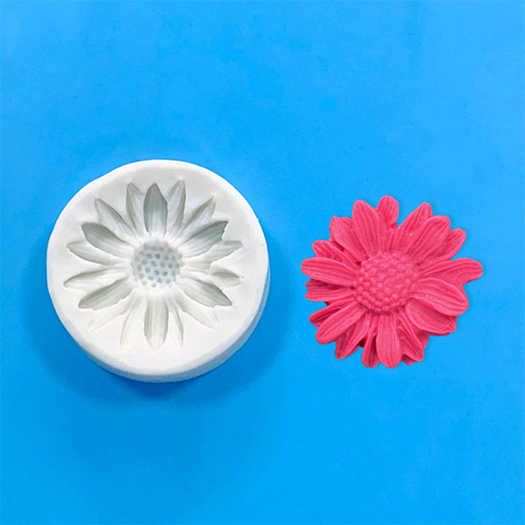 Multi daisy flower silicone mold fondant cake decorating molds