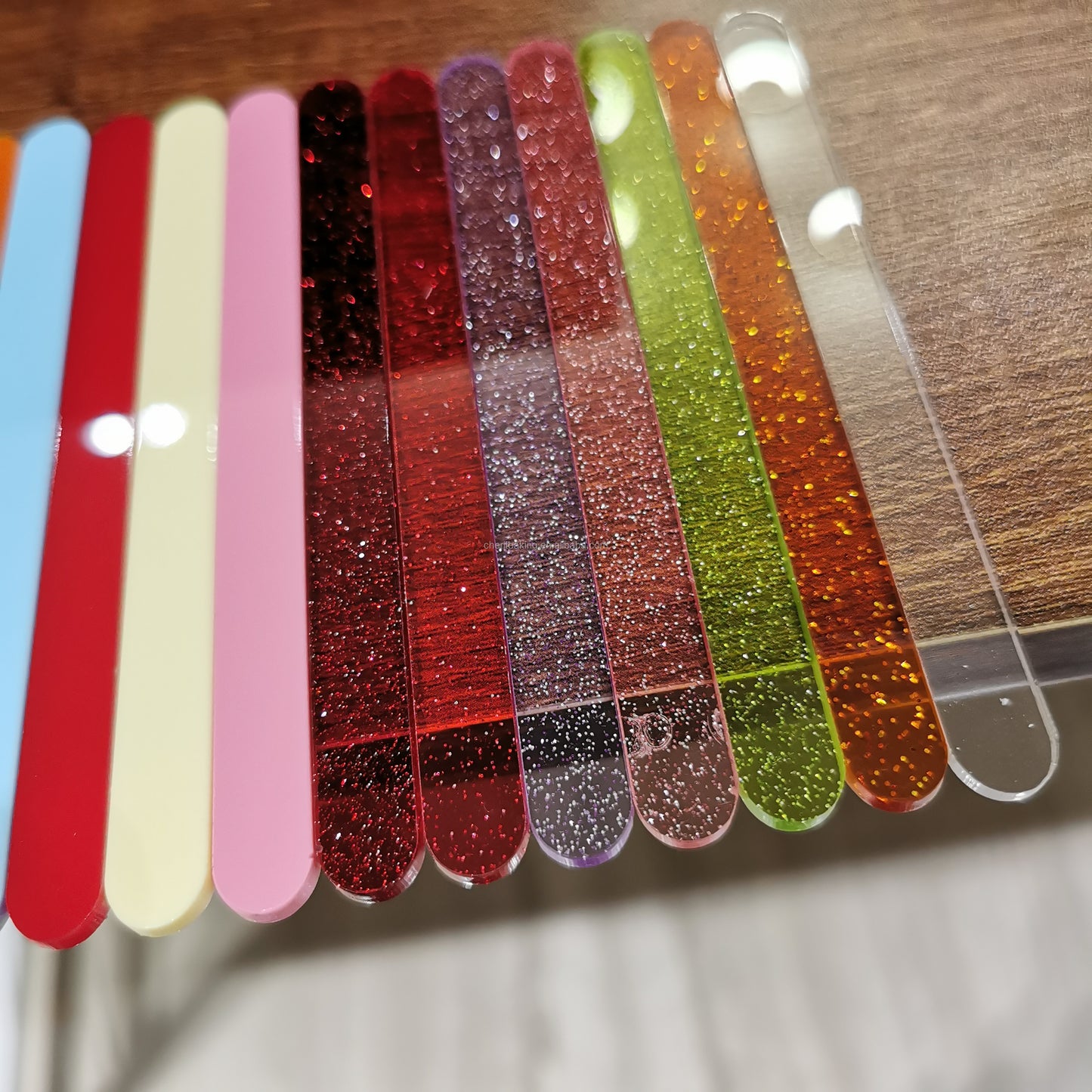 Glitter acrylic sticks popsicle stick