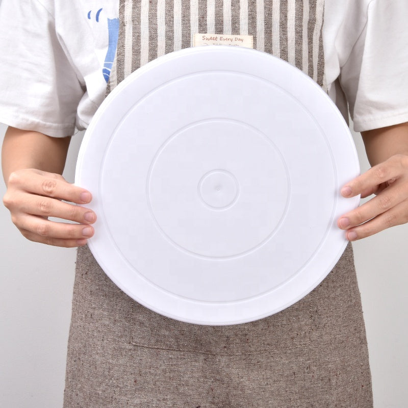 Plastic Revolving Cake Stand Decorating Kit Display Stand Cake Tools Accessories Rotating Cake Turntable Server