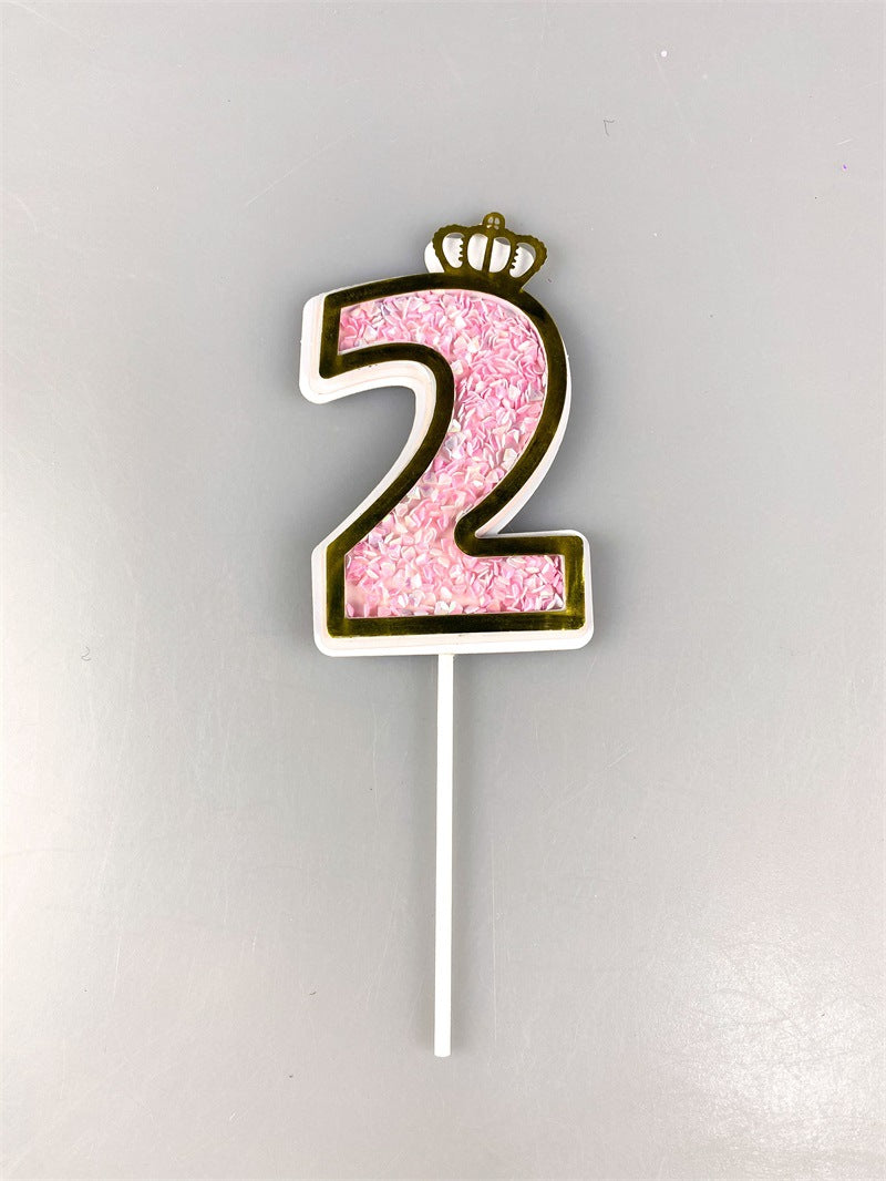 numbers 0-9 cake toppers, cake card