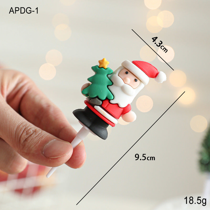 Christmas cake decoration Santa Claus Snowman deer wreath