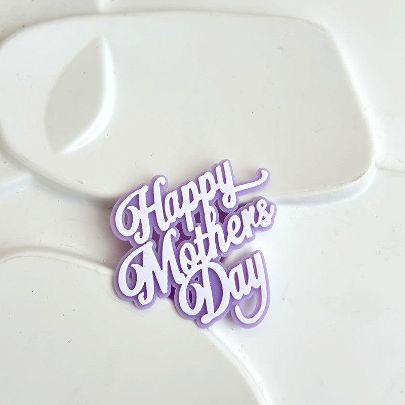 Mother's Day acrylic cake toppers for cupcakes