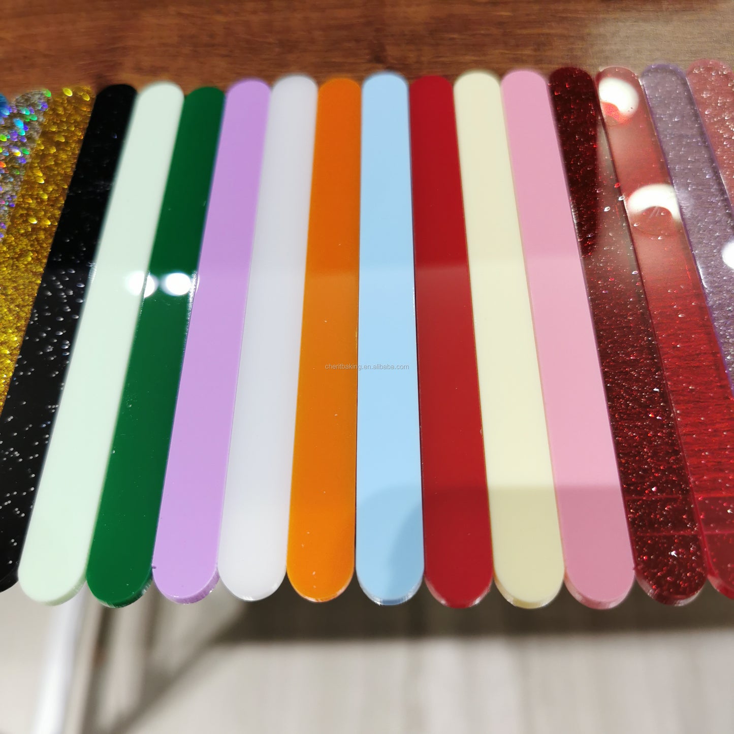 Glitter acrylic sticks popsicle stick