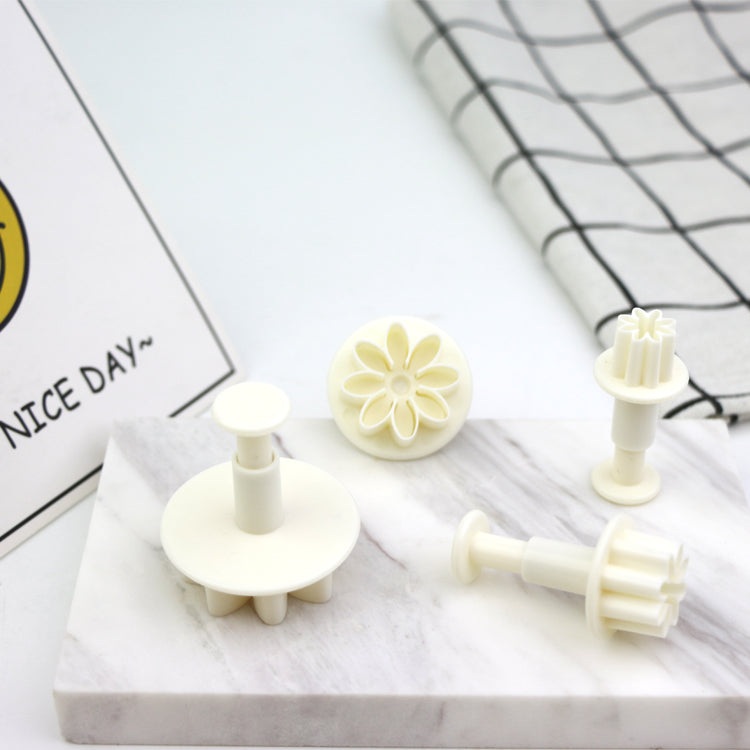 Fondant Rose Leaf Plunger Cake Cutter Sugarcraft cutters