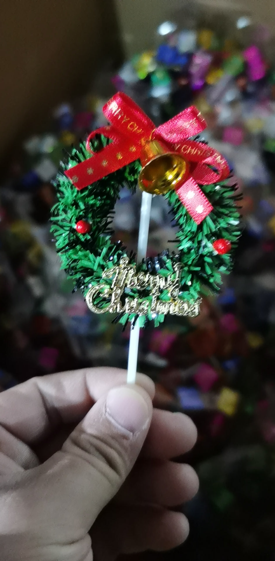 Christmas cake topper