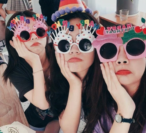 happy birthday plastic glasses