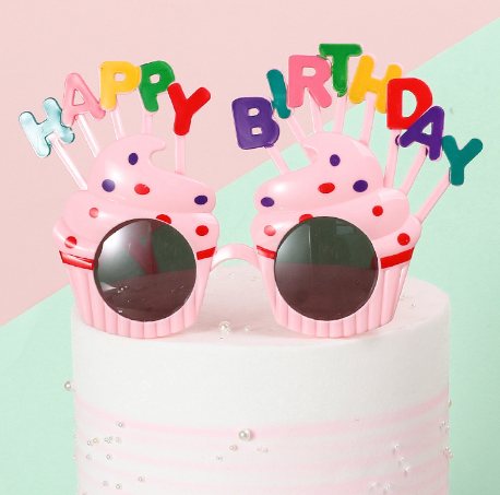 happy birthday plastic glasses