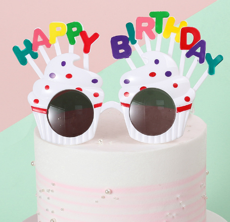 happy birthday plastic glasses