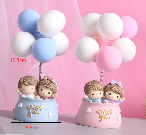 prince and princess cake topper boy and girl resin figurines for cake decoration