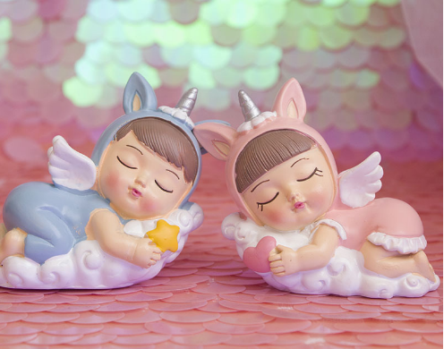 prince and princess cake topper boy and girl resin figurines for cake decoration