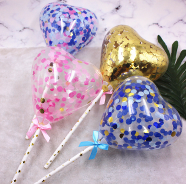 confetti balloon cake topper