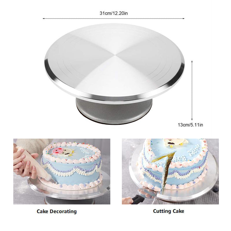 Metal Revolving Cake Stand Aluminium AlloyTurntable