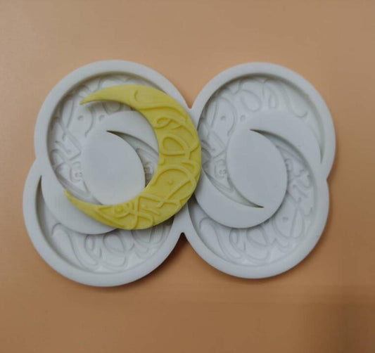 moon star eid mubarak ramadan Silicone Mold