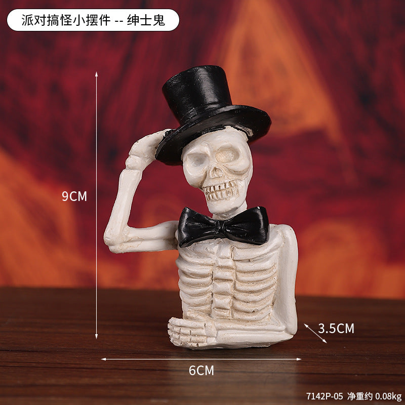 Halloween statue skull gravestone for Halloween decoration