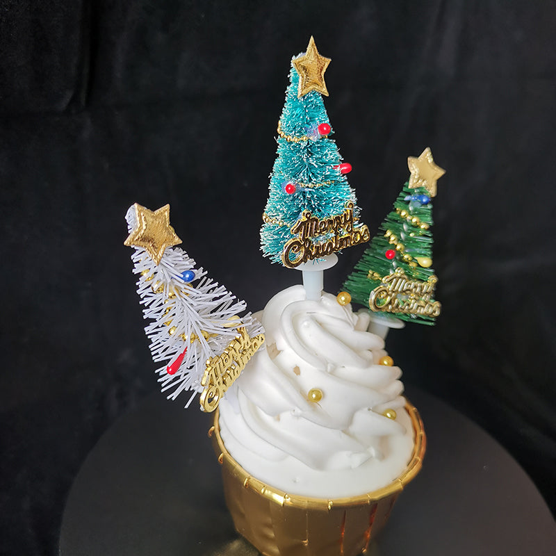 Mini Tree for Christmas Cupcake Decoration
