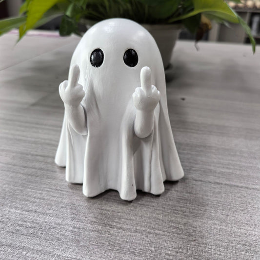 Middle finger Cute Ghost for Halloween decoration