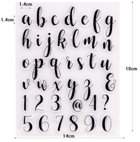 DIY alphabet stamp emboss cutter cake embosser