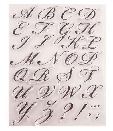 DIY alphabet stamp emboss cutter cake embosser
