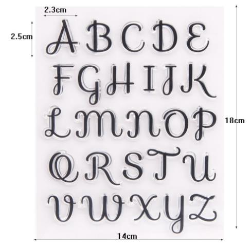 DIY alphabet stamp emboss cutter cake embosser
