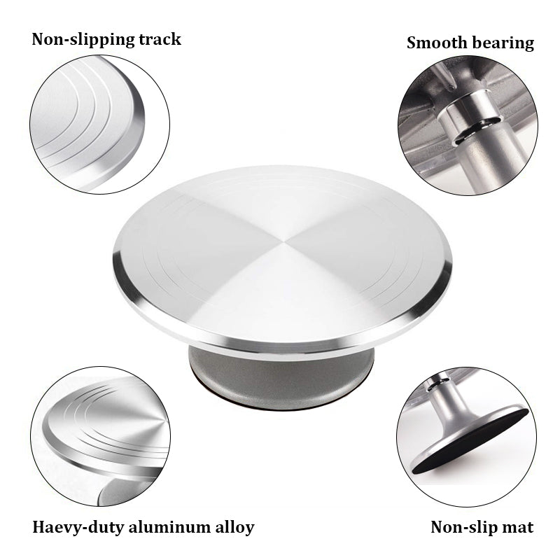 Metal Revolving Cake Stand Aluminium AlloyTurntable