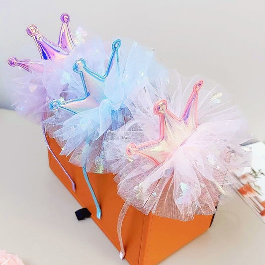 Children birthday crown headband