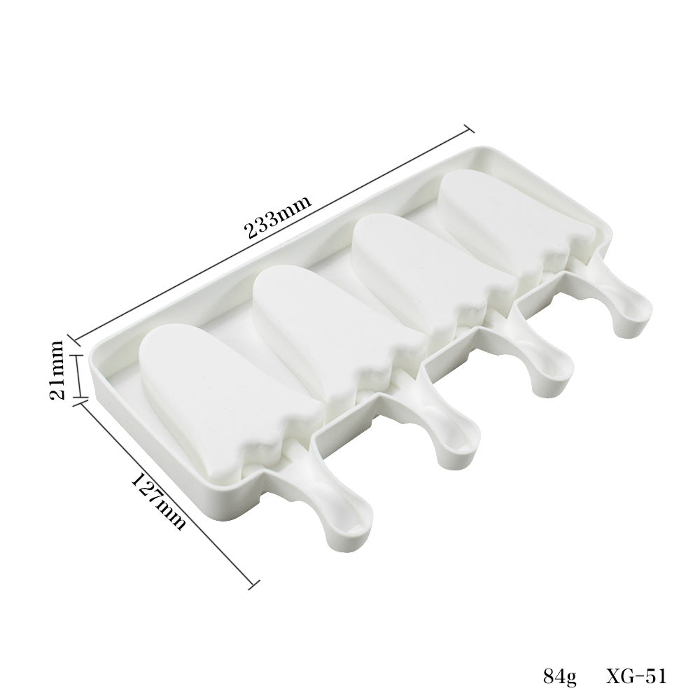 Halloween ghost 4 hole new popsicle Silicone Mold