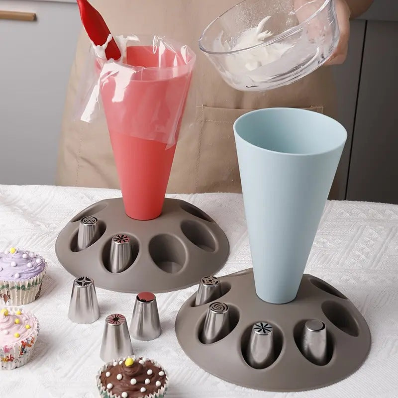 Cream Piping Icing Bag Holder