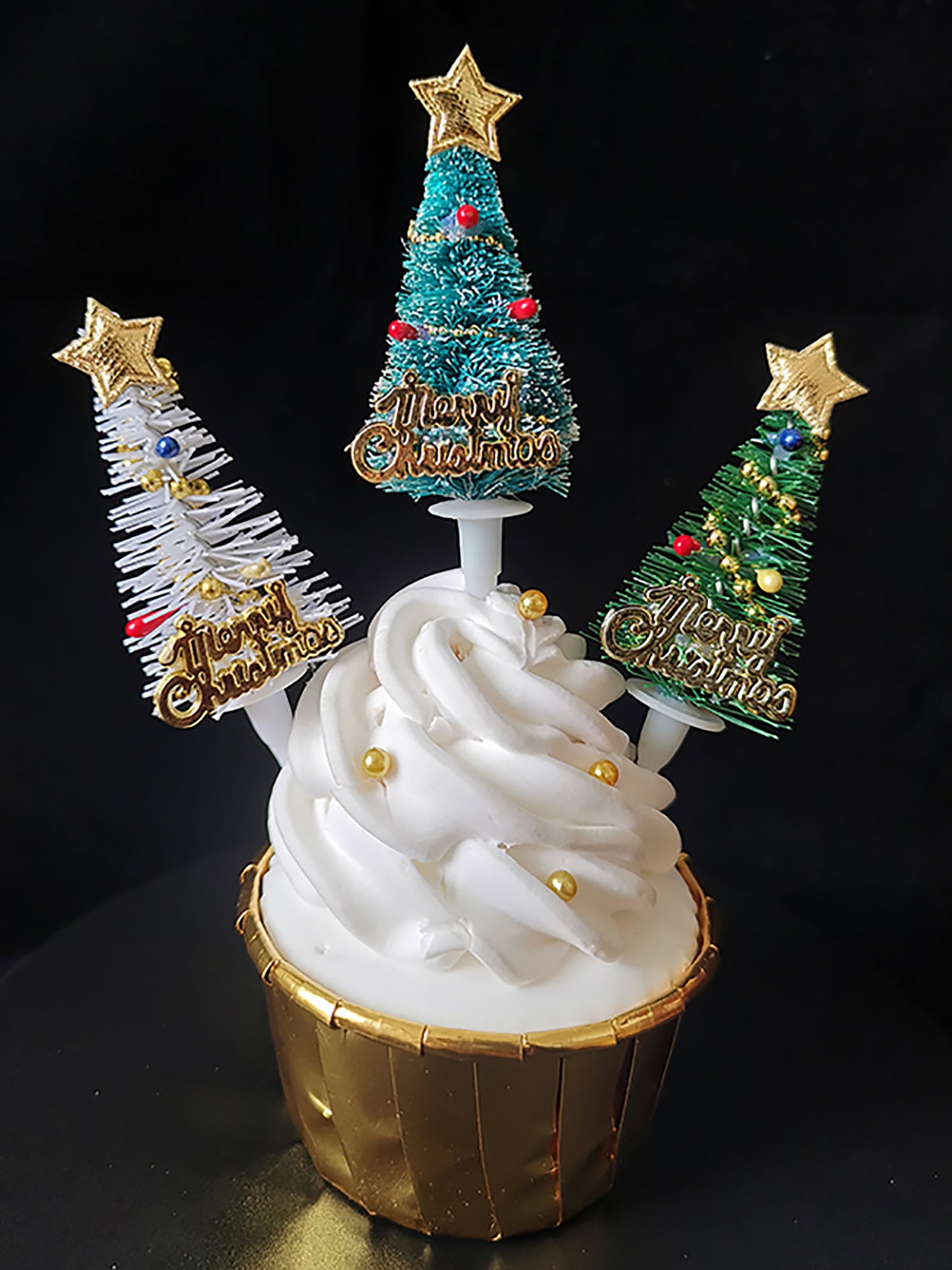 Mini Tree for Christmas Cupcake Decoration