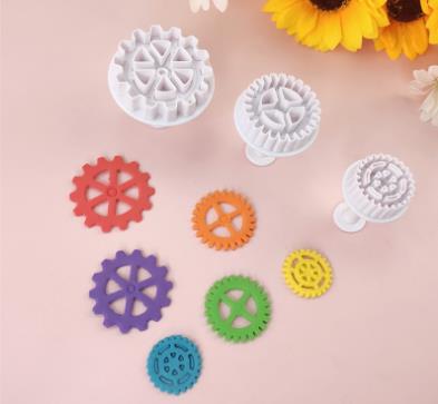 3pcs plastic wheels plunger cutter,daisy cutter