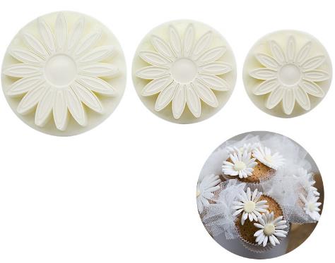 3pcs plastic wheels plunger cutter,daisy cutter