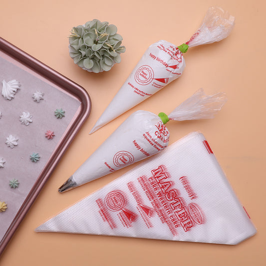 Custom 100pcs Pack Pastry Piping Bags Disposable Cake Cream Pastry Bags