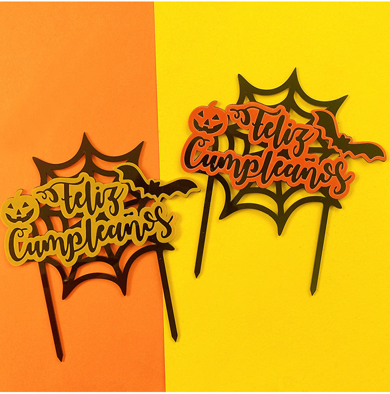 Spanish Halloween cake toppers