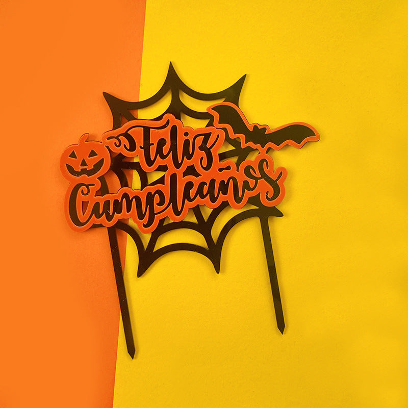 Spanish Halloween cake toppers