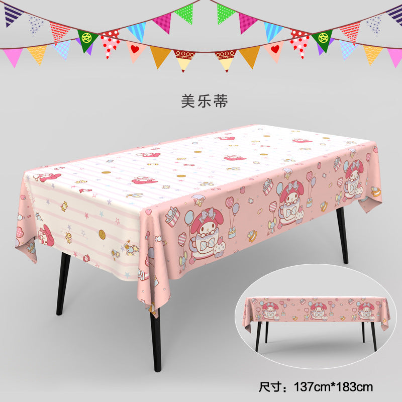 Birthday tablecloth party tablecloth