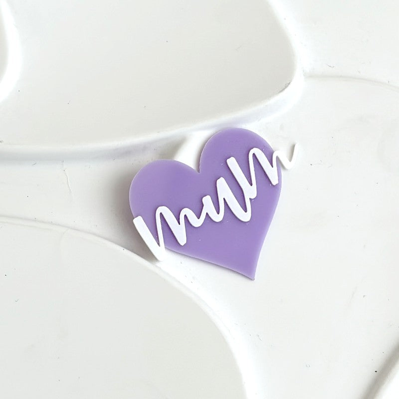 Mother's Day acrylic cake toppers for cupcakes