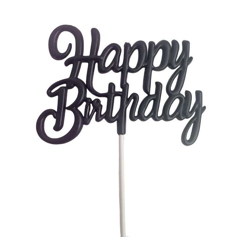 Spanish  Russian happy birthday acrylic cake topper