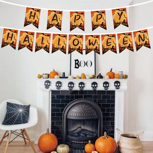 Happy Halloween decoration banner