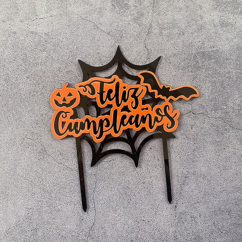 Spanish Halloween cake toppers