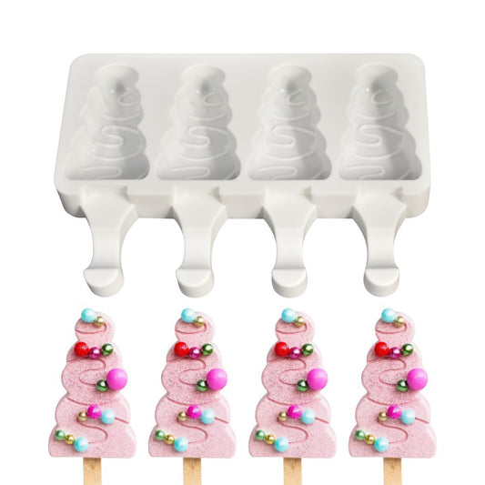 christmas tree Silicone Ice Cream Mould Ice Cube Tray