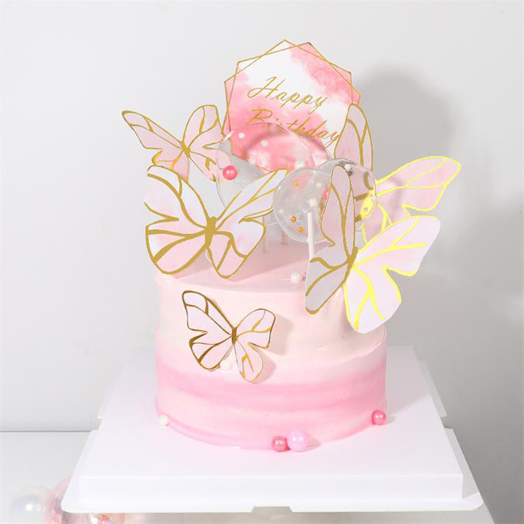 Butterfly  Cake Topper Set for cake decorating