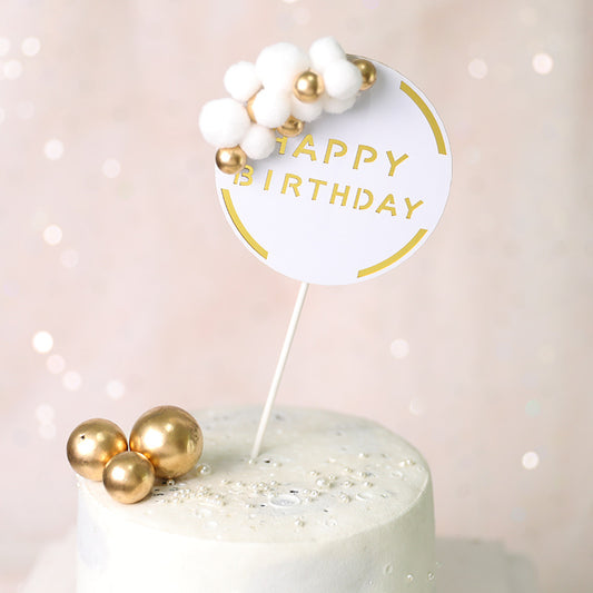 Happy birthday Cake Decor DIY Paper Cake Toppers